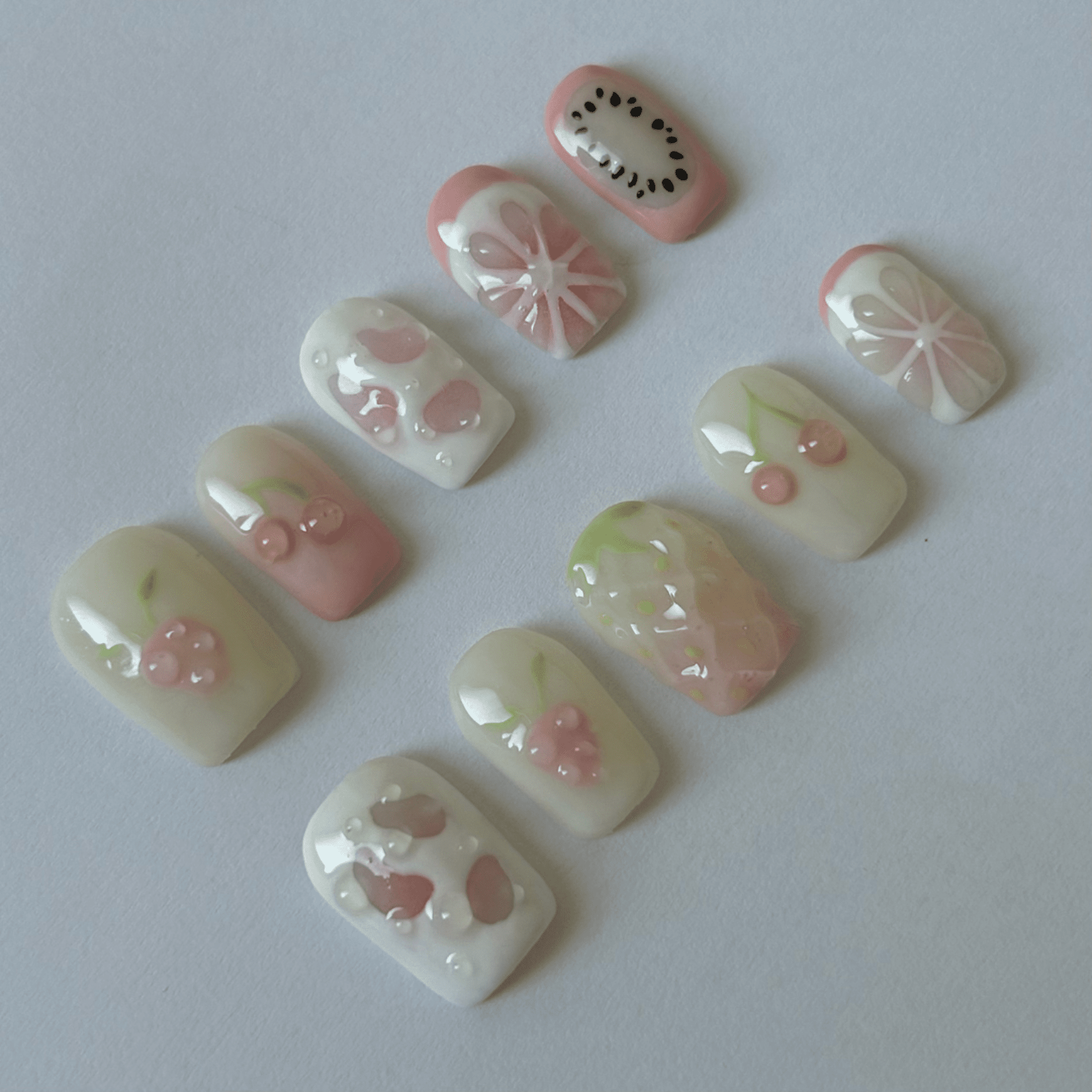 Uña press-on Frutas - 2