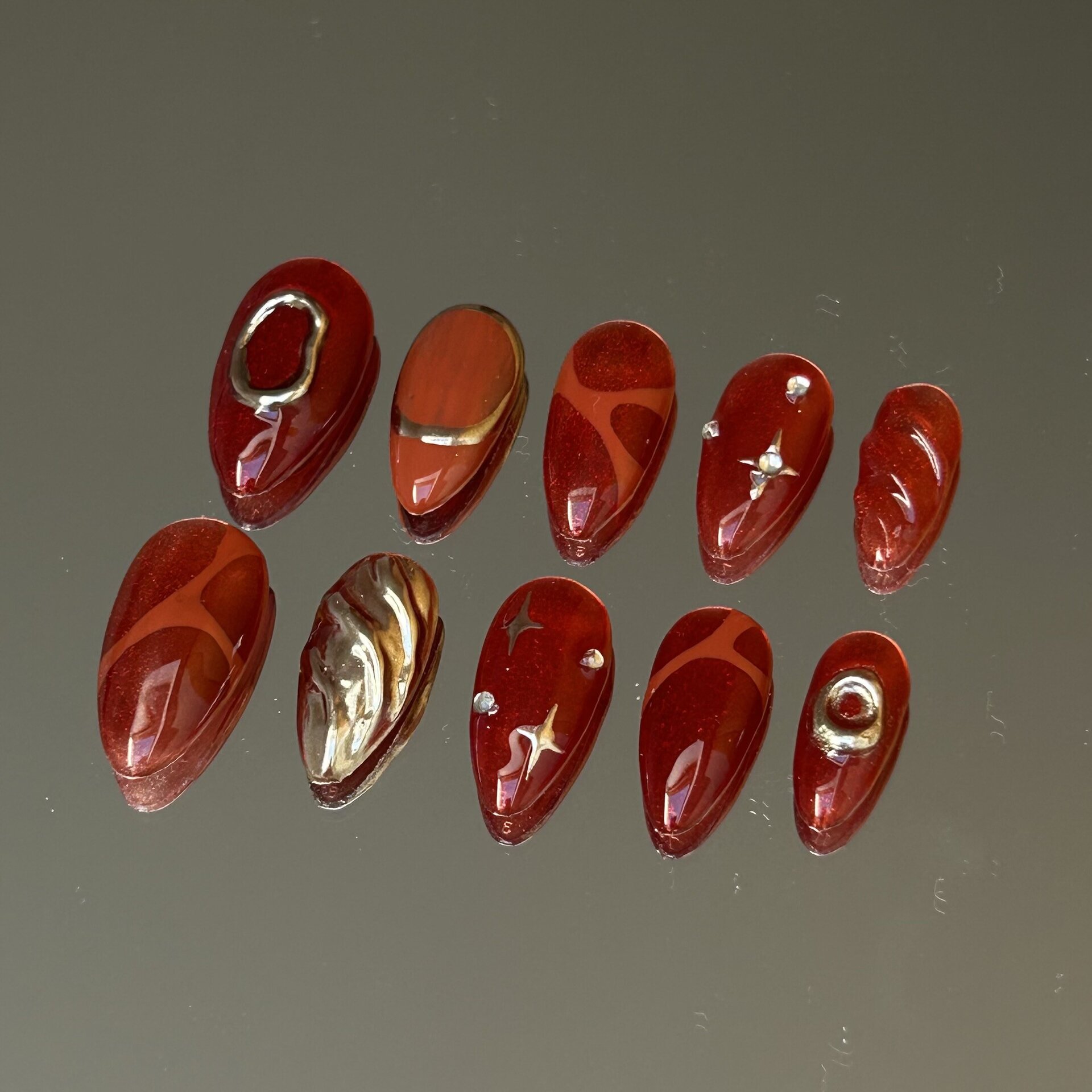 Uña press-on Red - 4